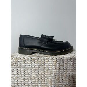 EUC Dr. Martens Adrian Quad Mono Vegan Leather Platform Loafers Black Mens 13
